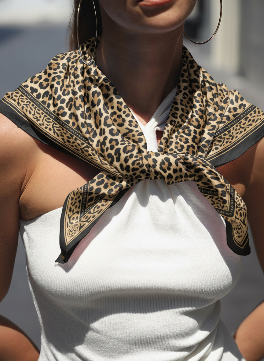 Leopard Print Scarf - BonkersCorner