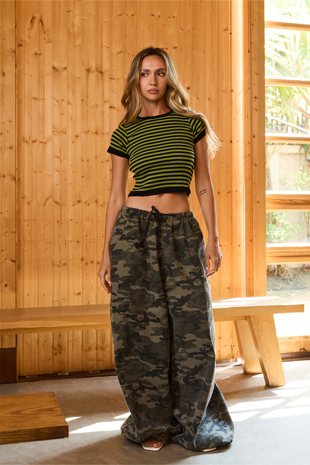 Lime Pop Stripe Top - BonkersCorner