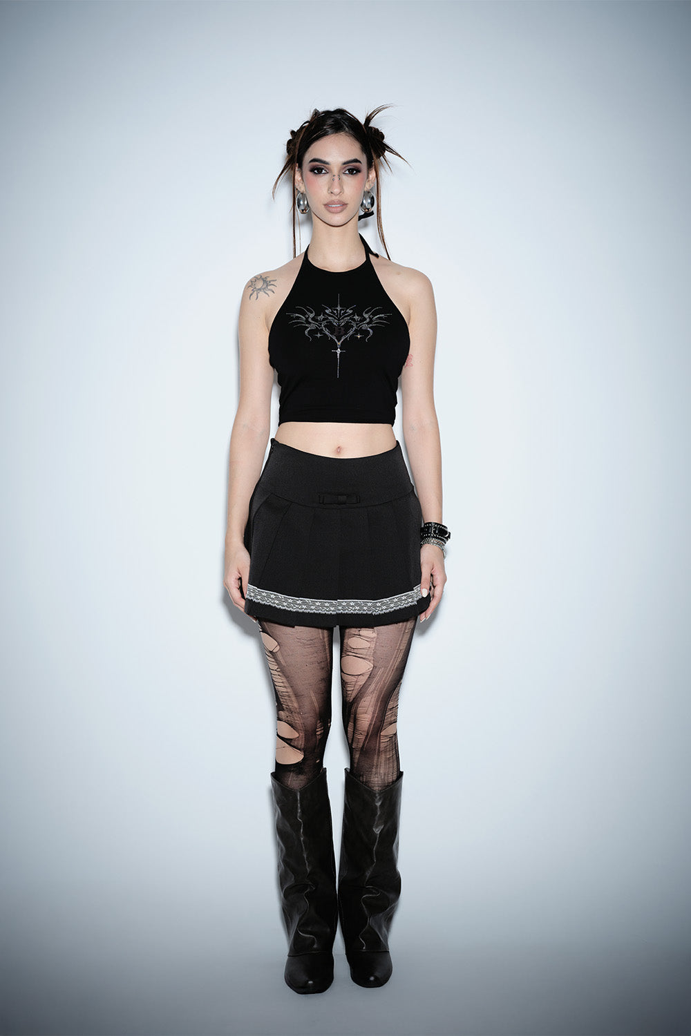 Love Circuit Halter Neck Top - BonkersCorner