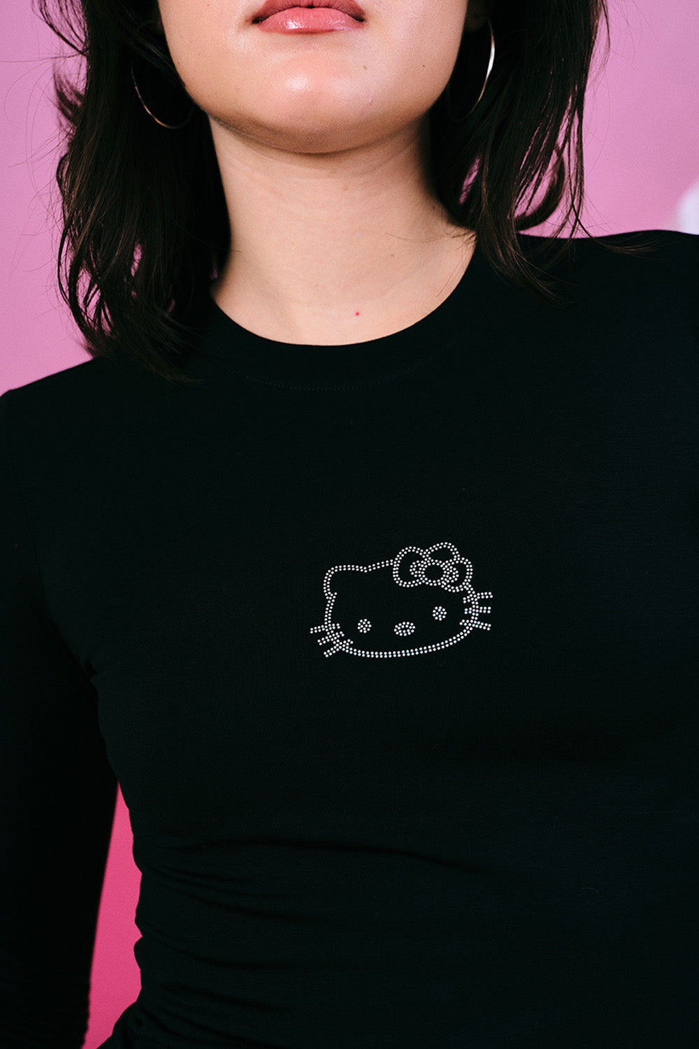 Mean in Black Full Sleeves Top - BonkersCorner