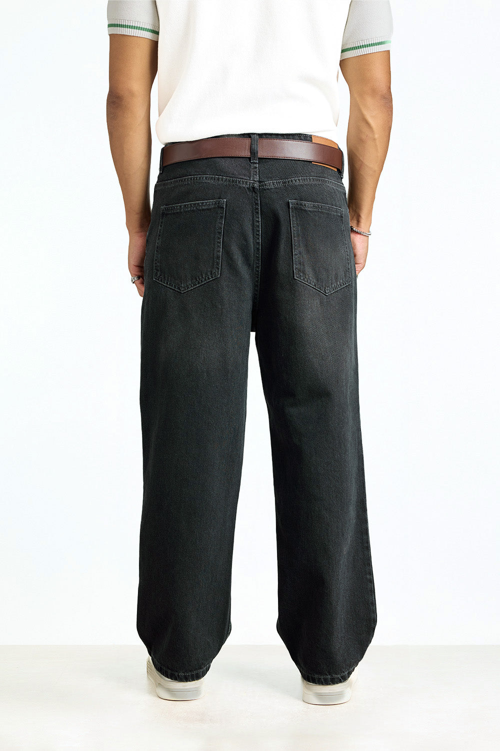 Midnight Black Relaxed Fit Jeans - BonkersCorner