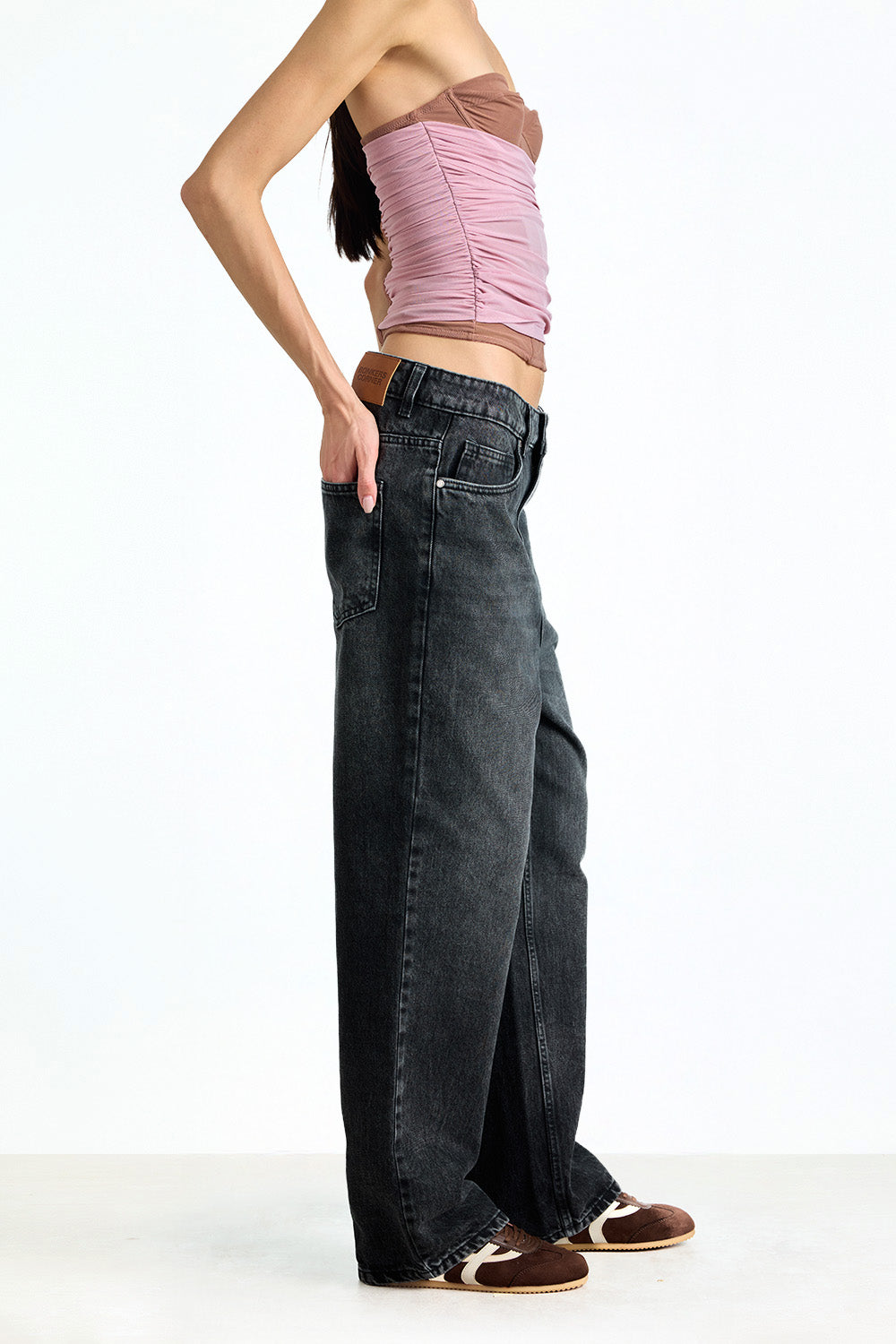 Midnight Black Relaxed Fit Jeans - BonkersCorner