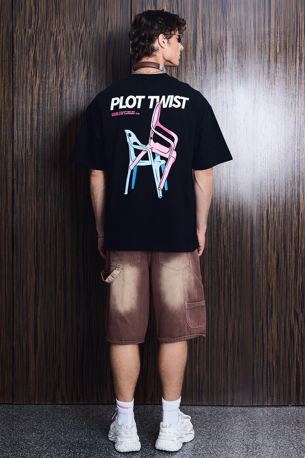 Mixed Placement Oversized T-shirt - BonkersCorner