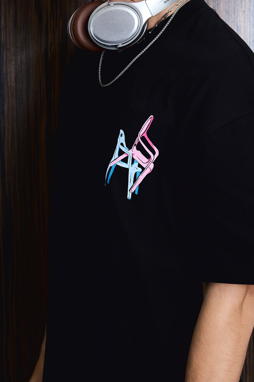 Mixed Placement Oversized T-shirt - BonkersCorner