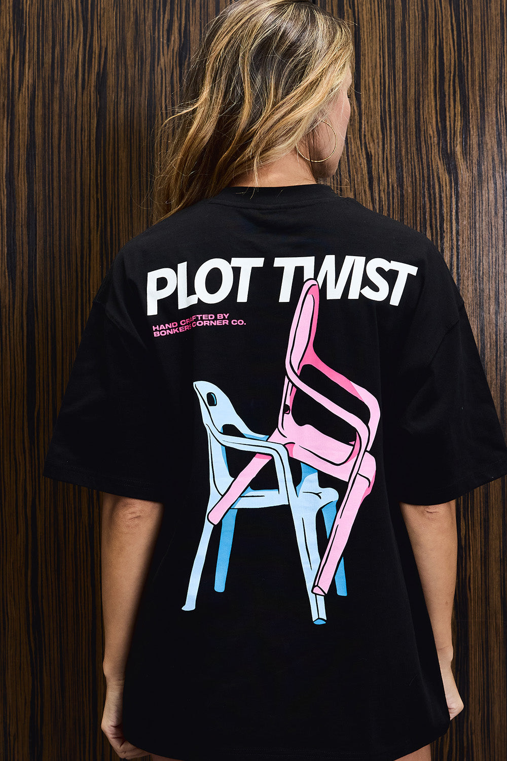 Mixed Placement Oversized T-shirt - BonkersCorner