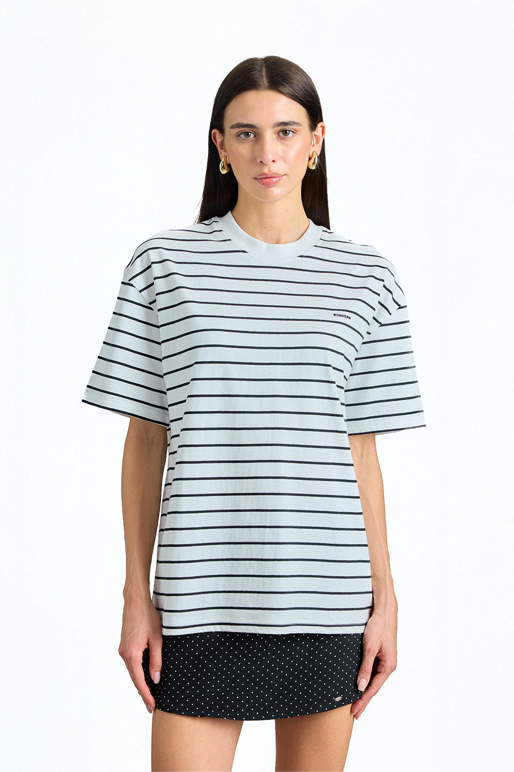 Mono Line Stripe Oversized T-shirt