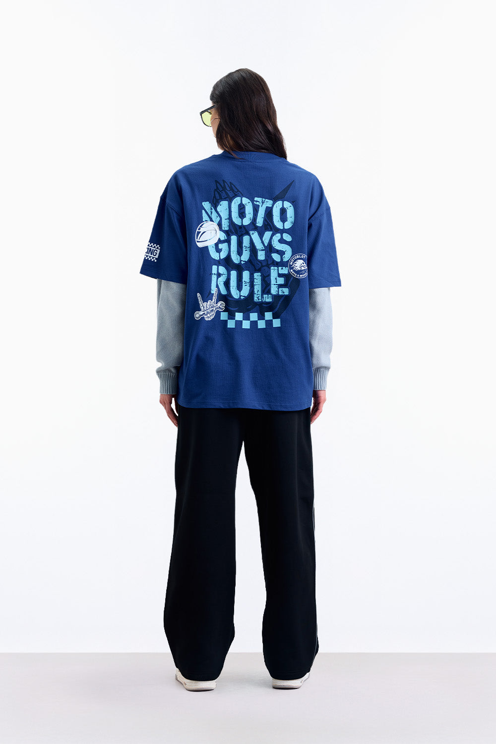 Moto Guys Rule Oversized T-shirt - BonkersCorner