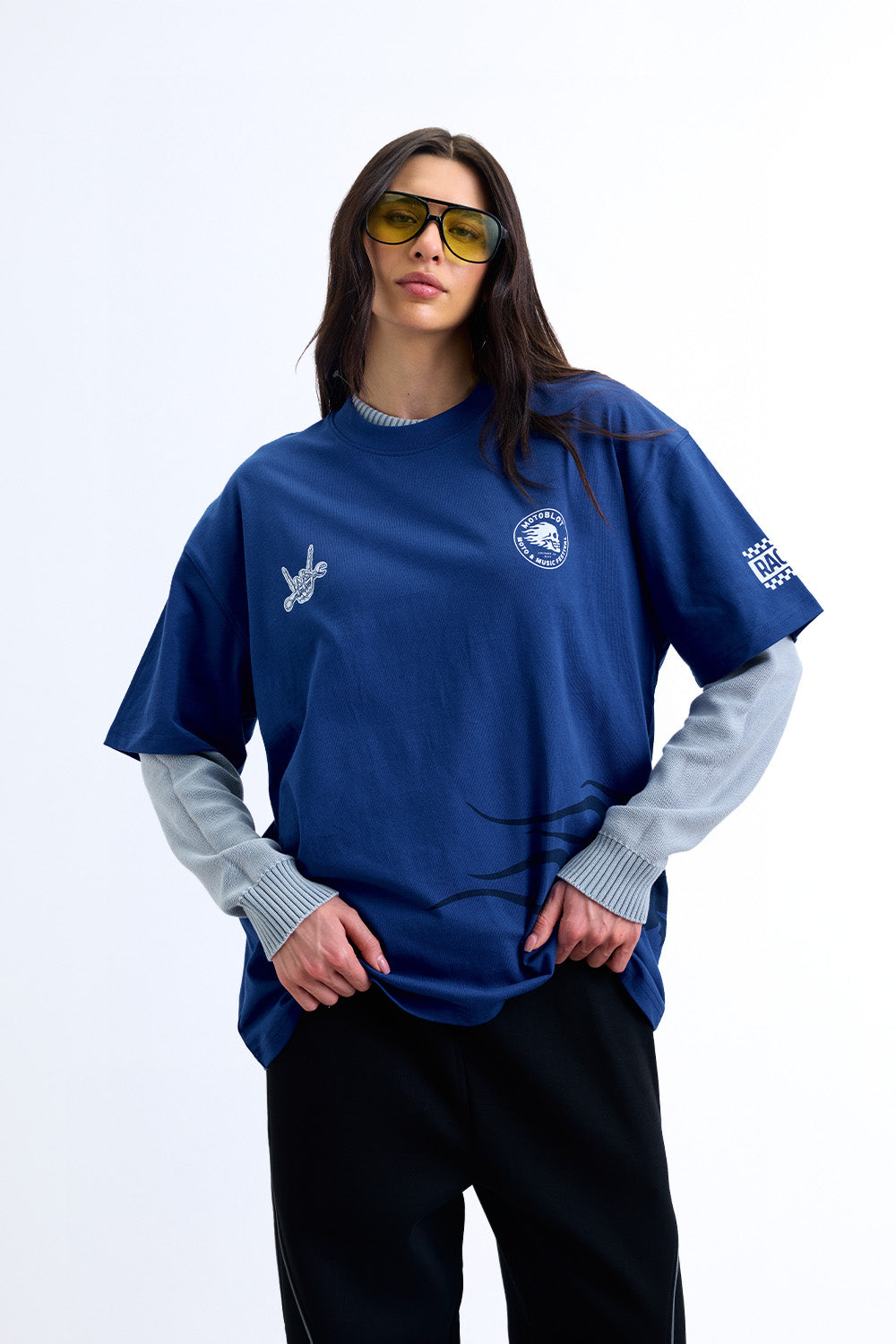 Moto Guys Rule Oversized T-shirt - BonkersCorner