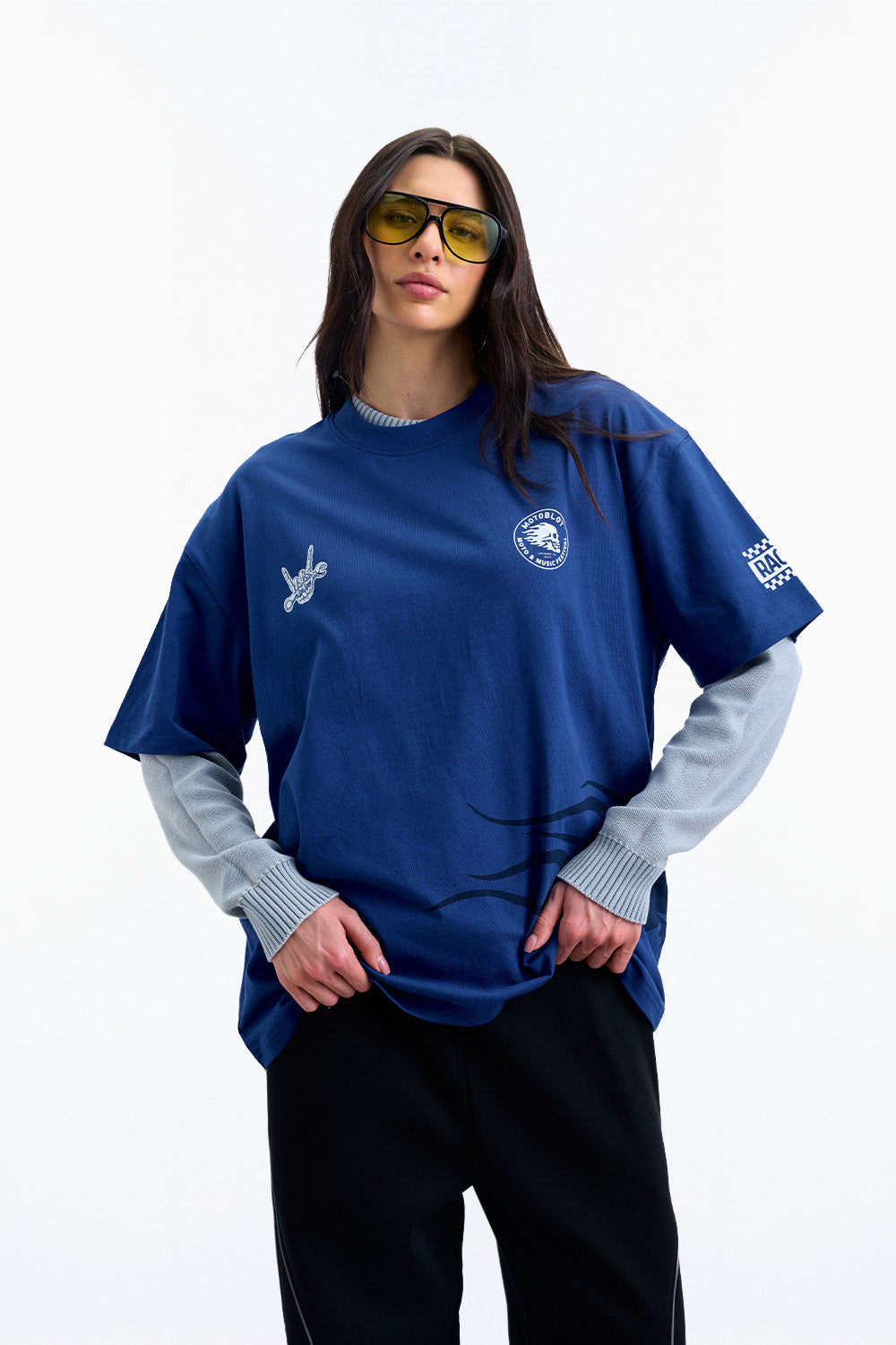 Moto Guys Rule Oversized T-shirt - BonkersCorner