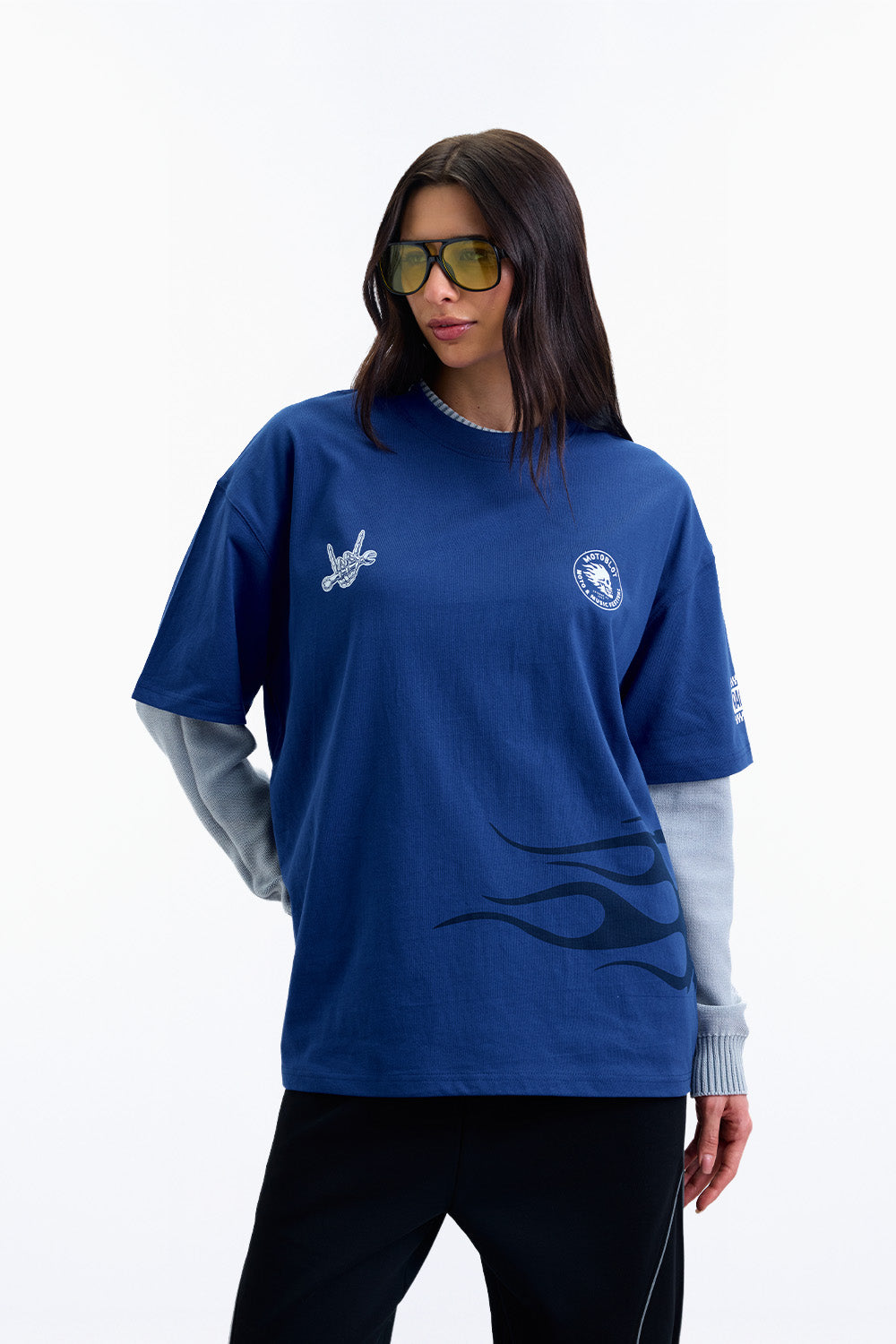 Moto Guys Rule Oversized T-shirt - BonkersCorner