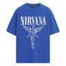 Blue Nirvana Oversized T-shirt - BonkersCorner