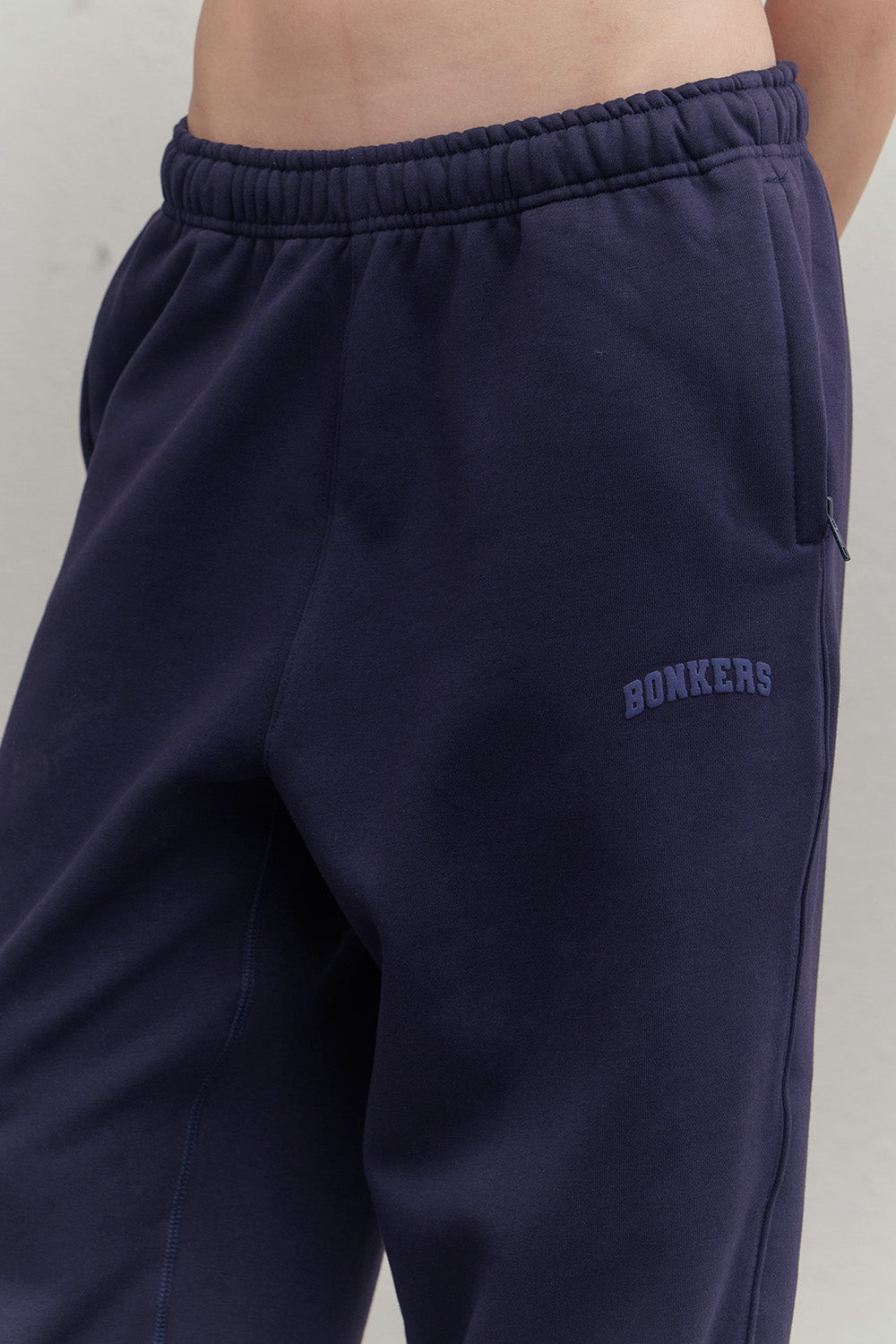 Navy Blue Cuffed Joggers - BonkersCorner