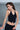Navy Pinstripe Sculpt Vest - BonkersCorner