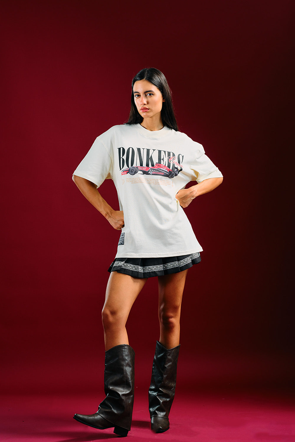 Need for Speed White Oversized T-shirt - BonkersCorner