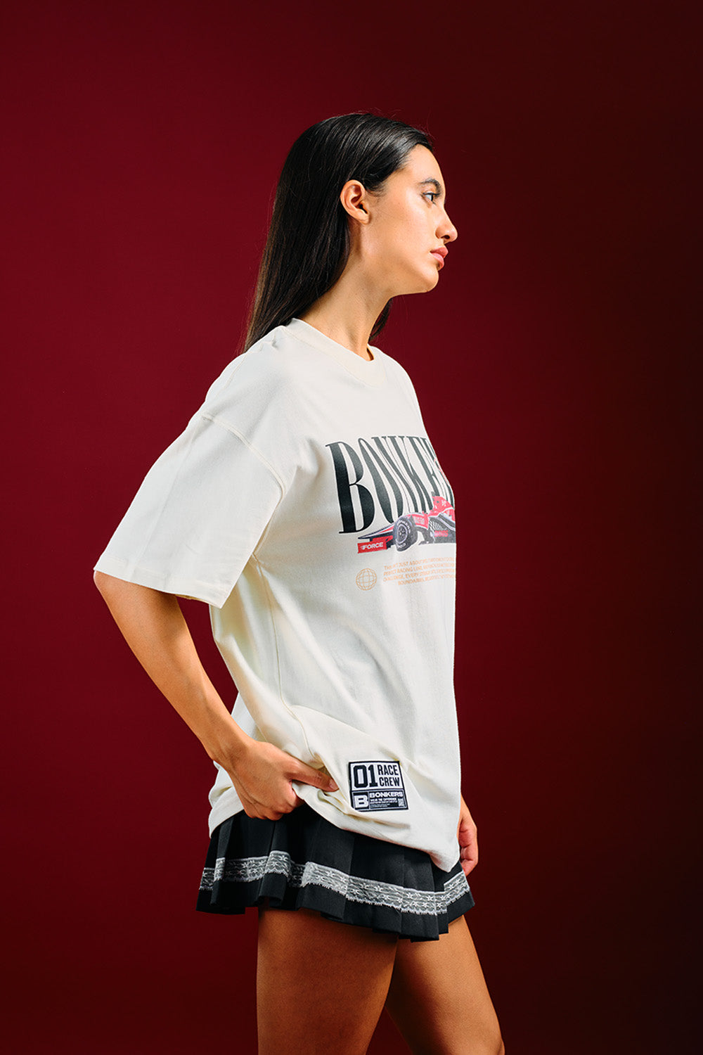 Need for Speed White Oversized T-shirt - BonkersCorner