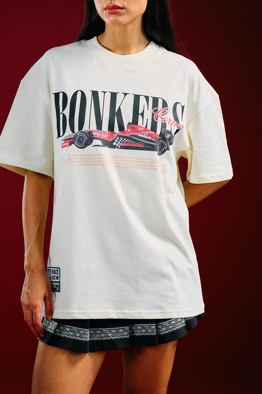 Need for Speed White Oversized T-shirt - BonkersCorner