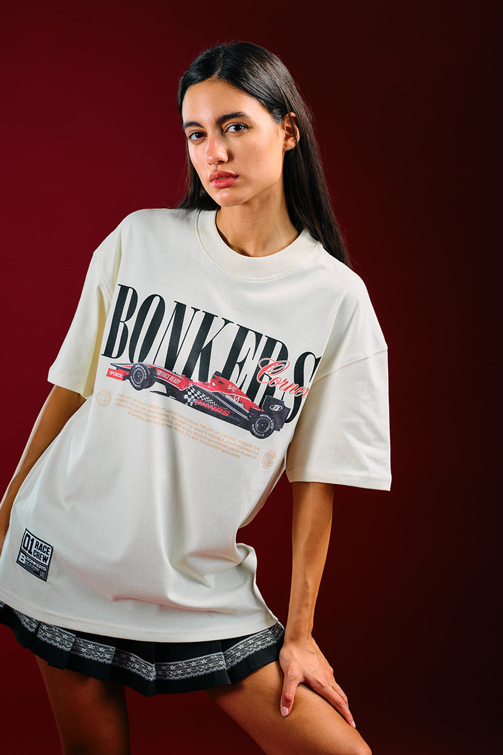 Need for Speed White Oversized T-shirt - BonkersCorner