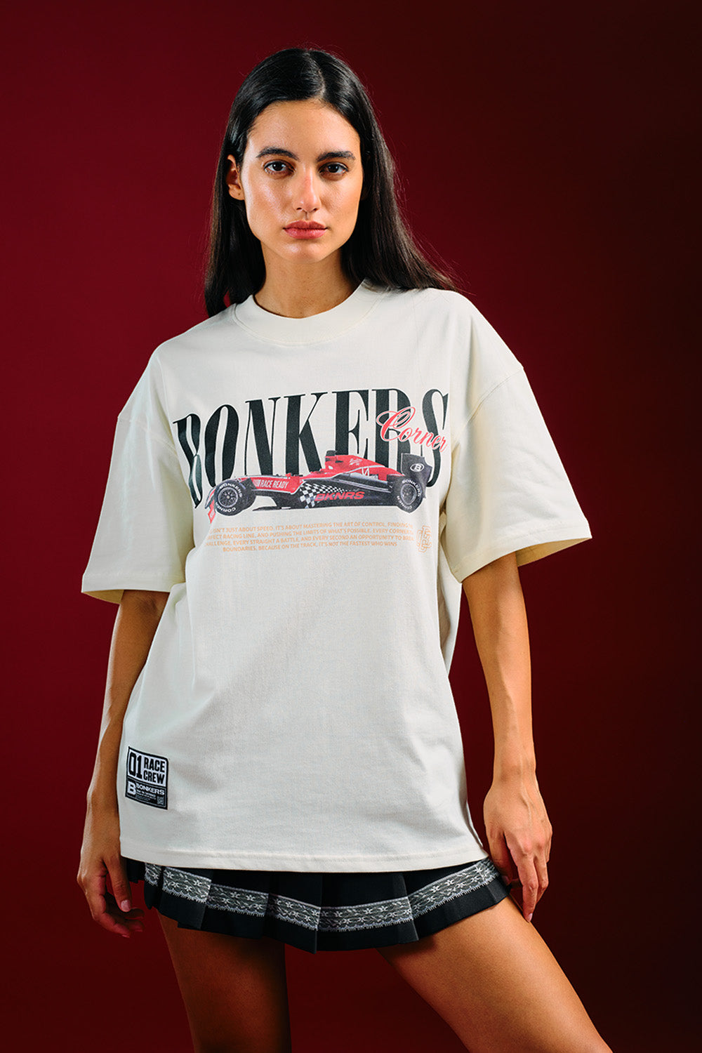 Need for Speed White Oversized T-shirt