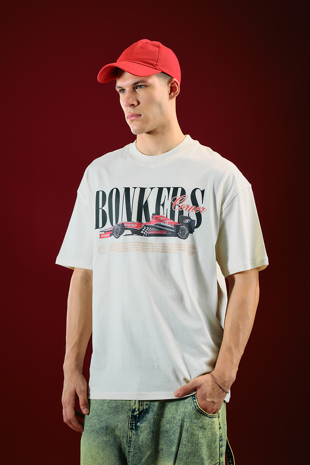 Need for Speed White Oversized T-shirt - BonkersCorner