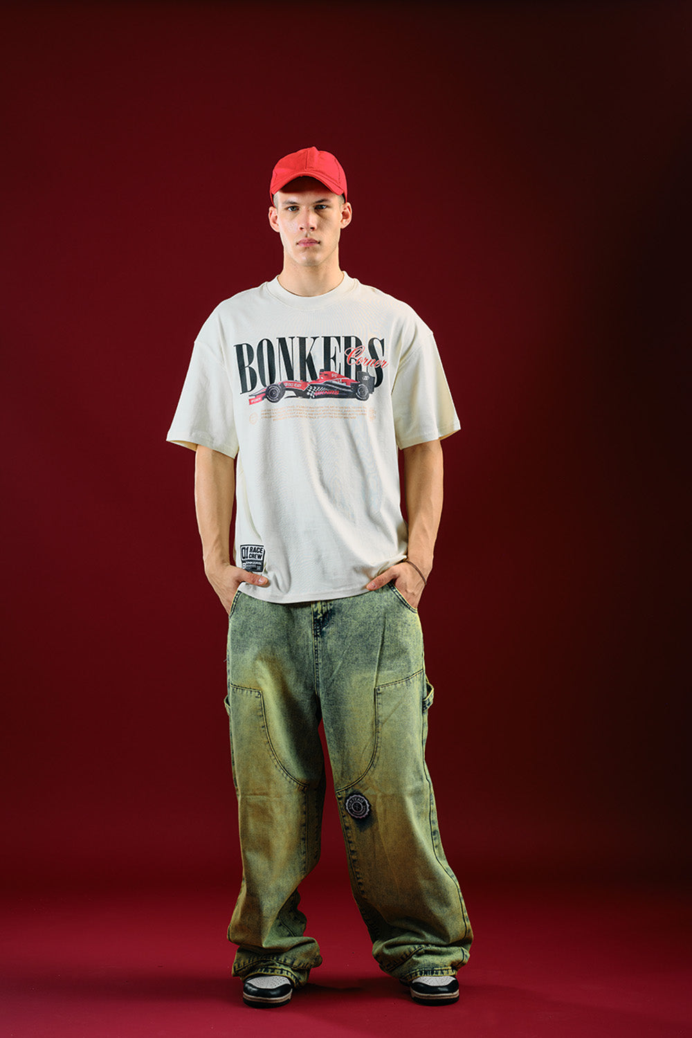 Need for Speed White Oversized T-shirt - BonkersCorner