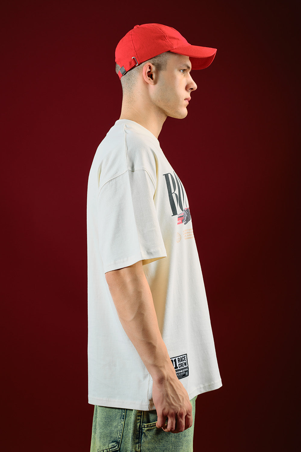 Need for Speed White Oversized T-shirt - BonkersCorner