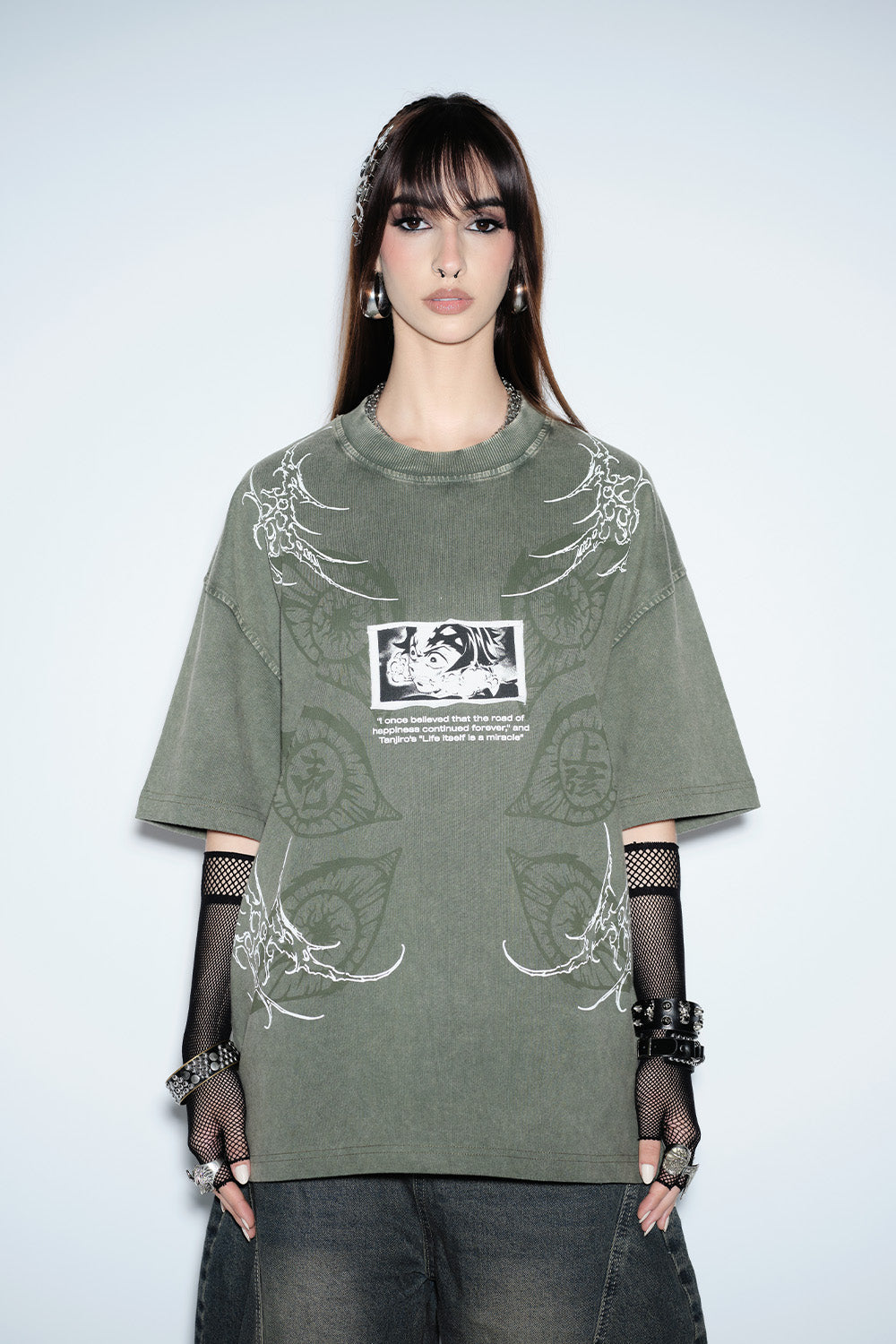 Nezuko's Curse Oversized T-shirt - BonkersCorner