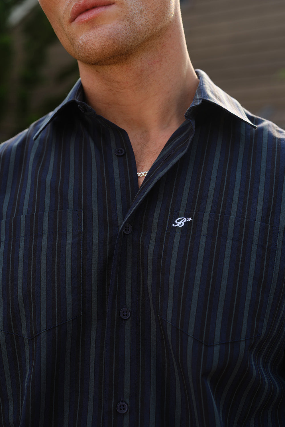 Ocean Dusk Striped Shirt - BonkersCorner