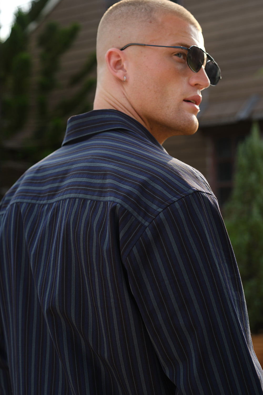 Ocean Dusk Striped Shirt - BonkersCorner