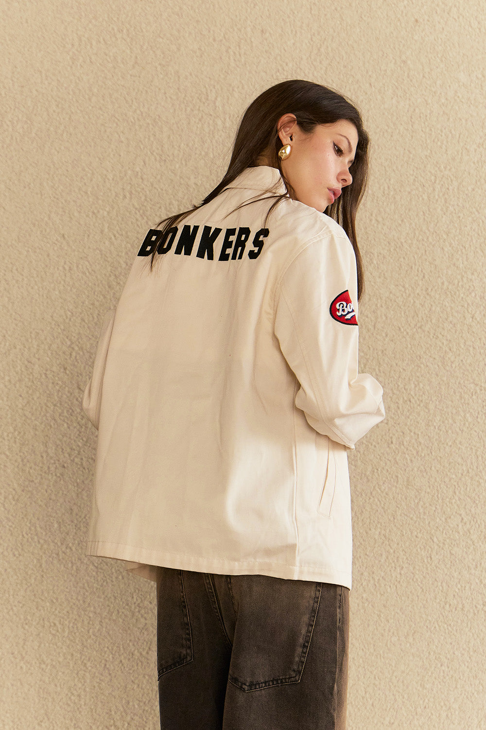 Off White Varsity Shacket - BonkersCorner