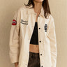 Off White Varsity Shacket - BonkersCorner
