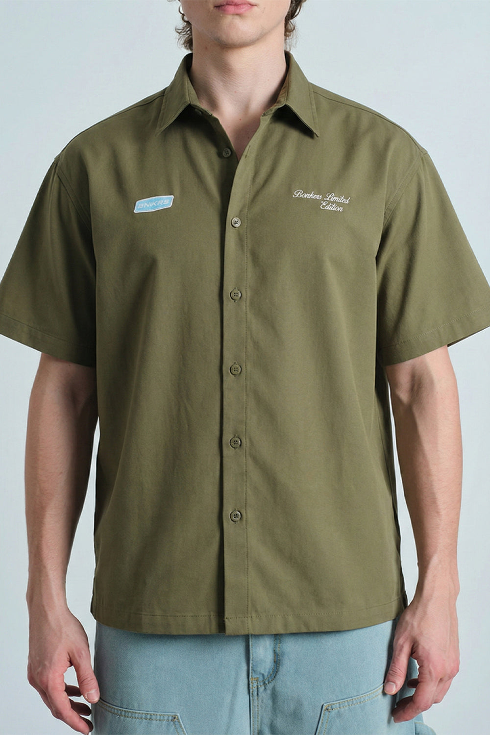 Olive Oversized Utility Shirt