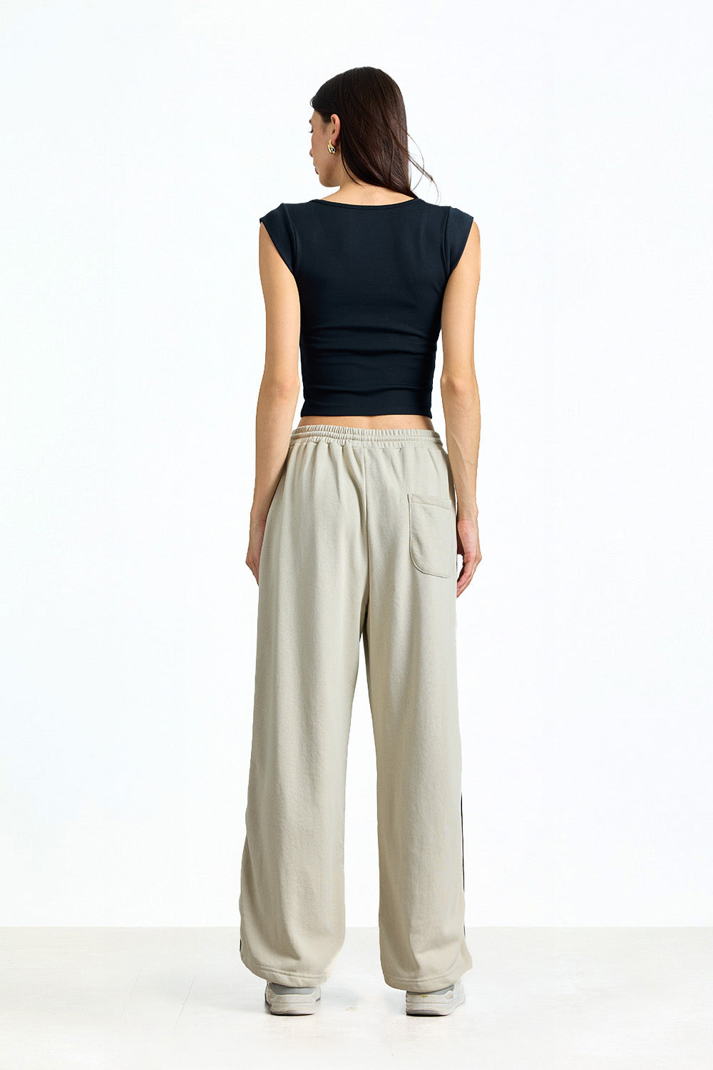 Oyster Mist Track Pants - BonkersCorner