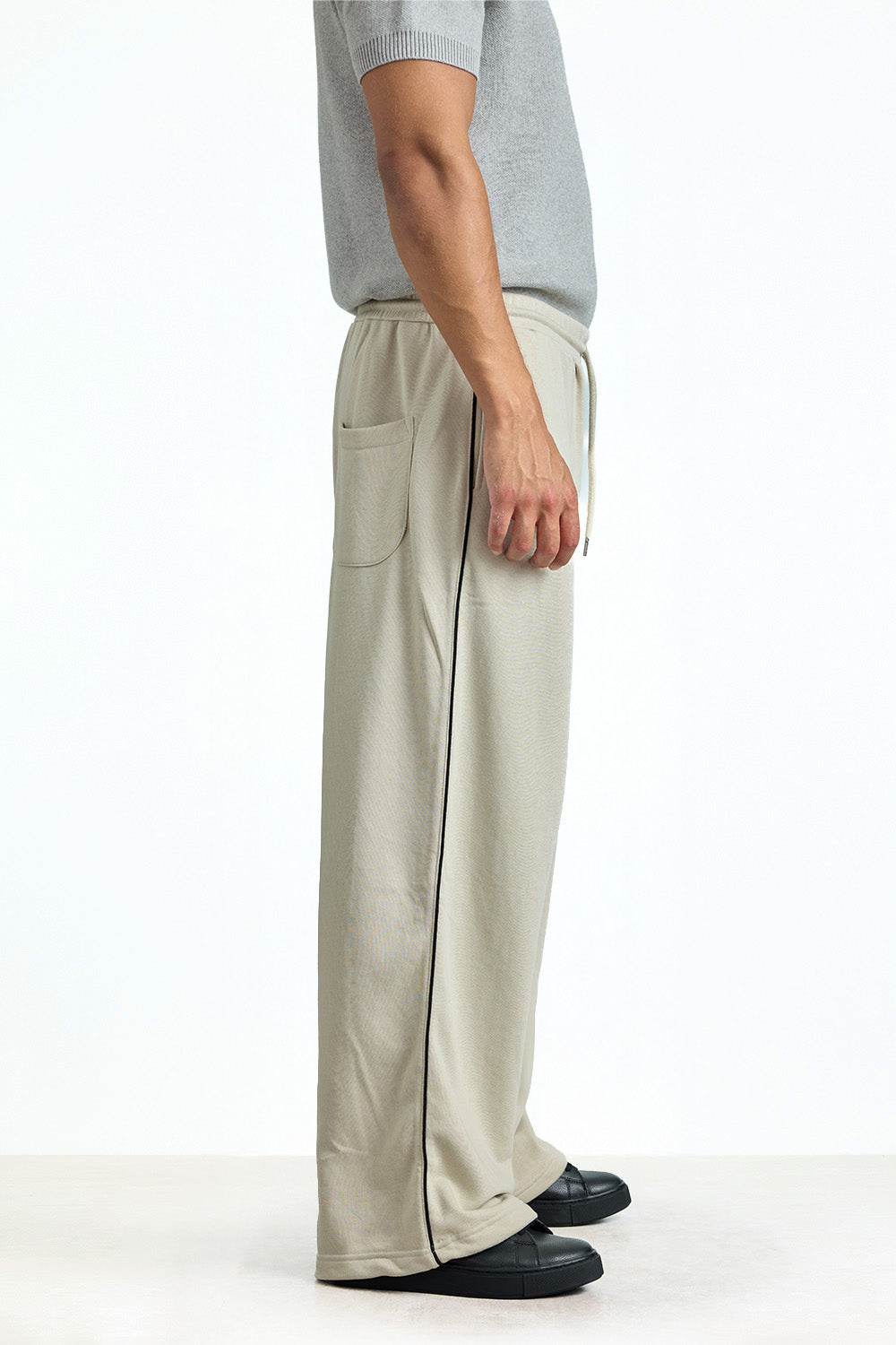 Oyster Mist Track Pants - BonkersCorner