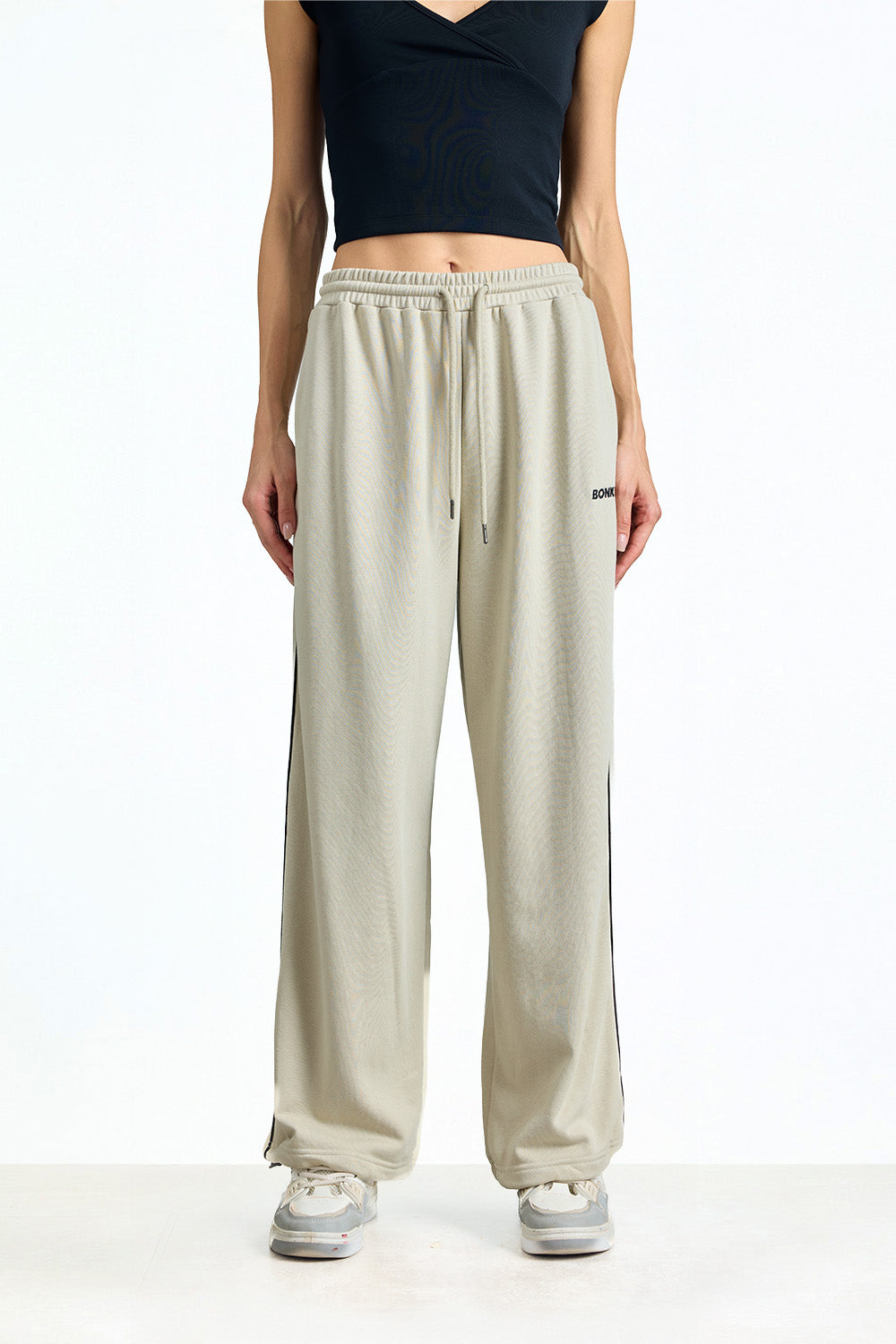 Oyster Mist Track Pants - BonkersCorner