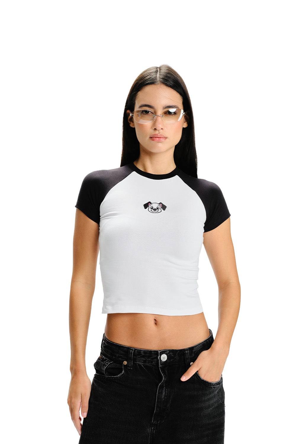Pawsy Raglan Sleeves Baby Tee - BonkersCorner