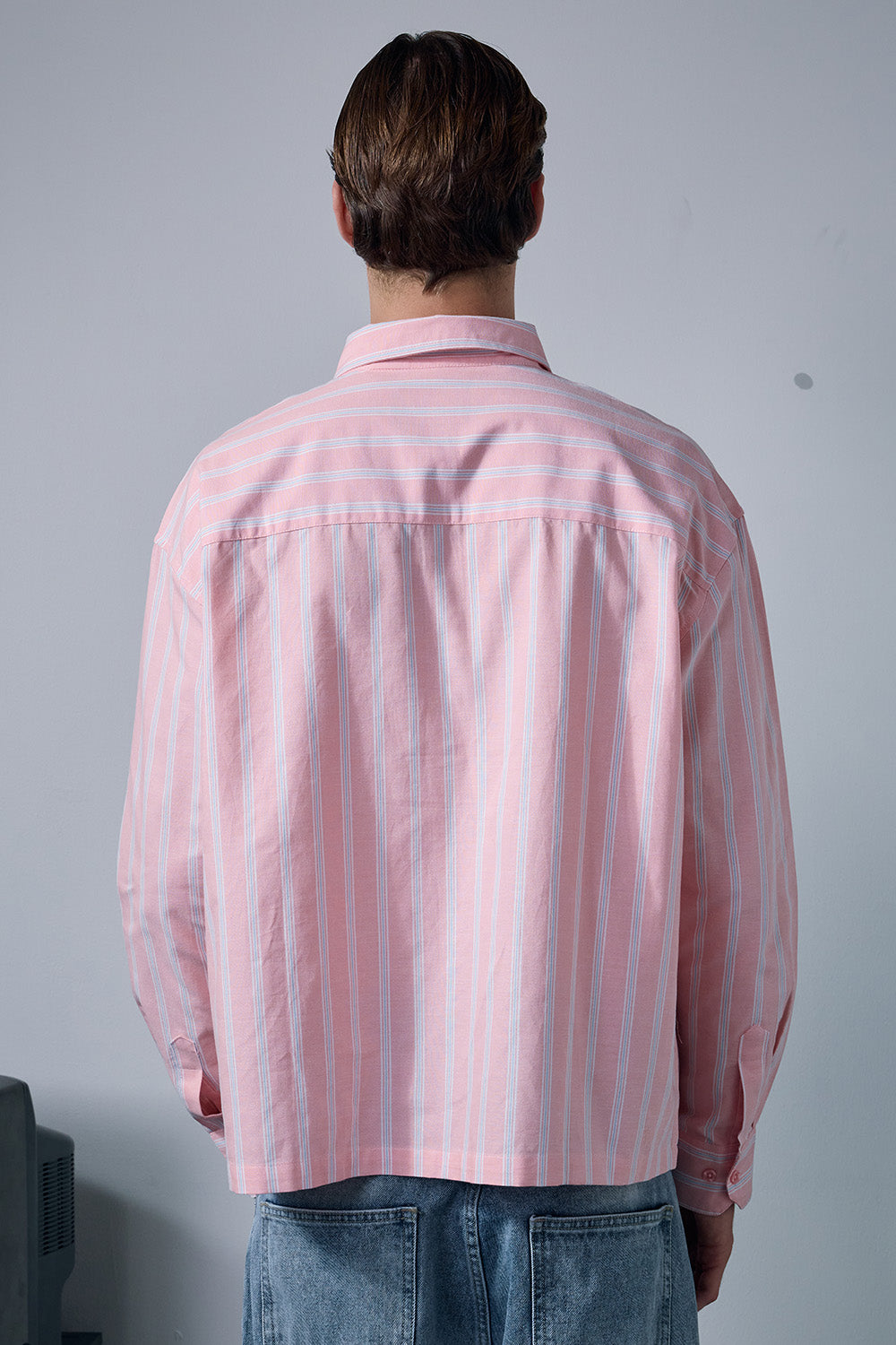 Pink Vintage Stripe Full Sleeve Shirt - BonkersCorner