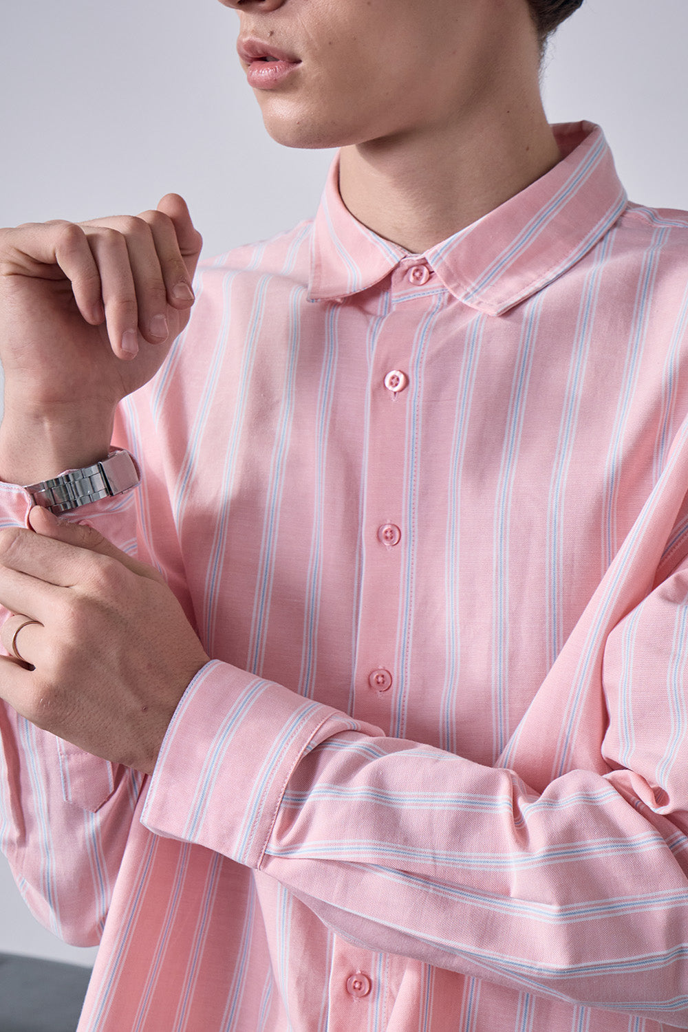 Pink Vintage Stripe Full Sleeve Shirt - BonkersCorner