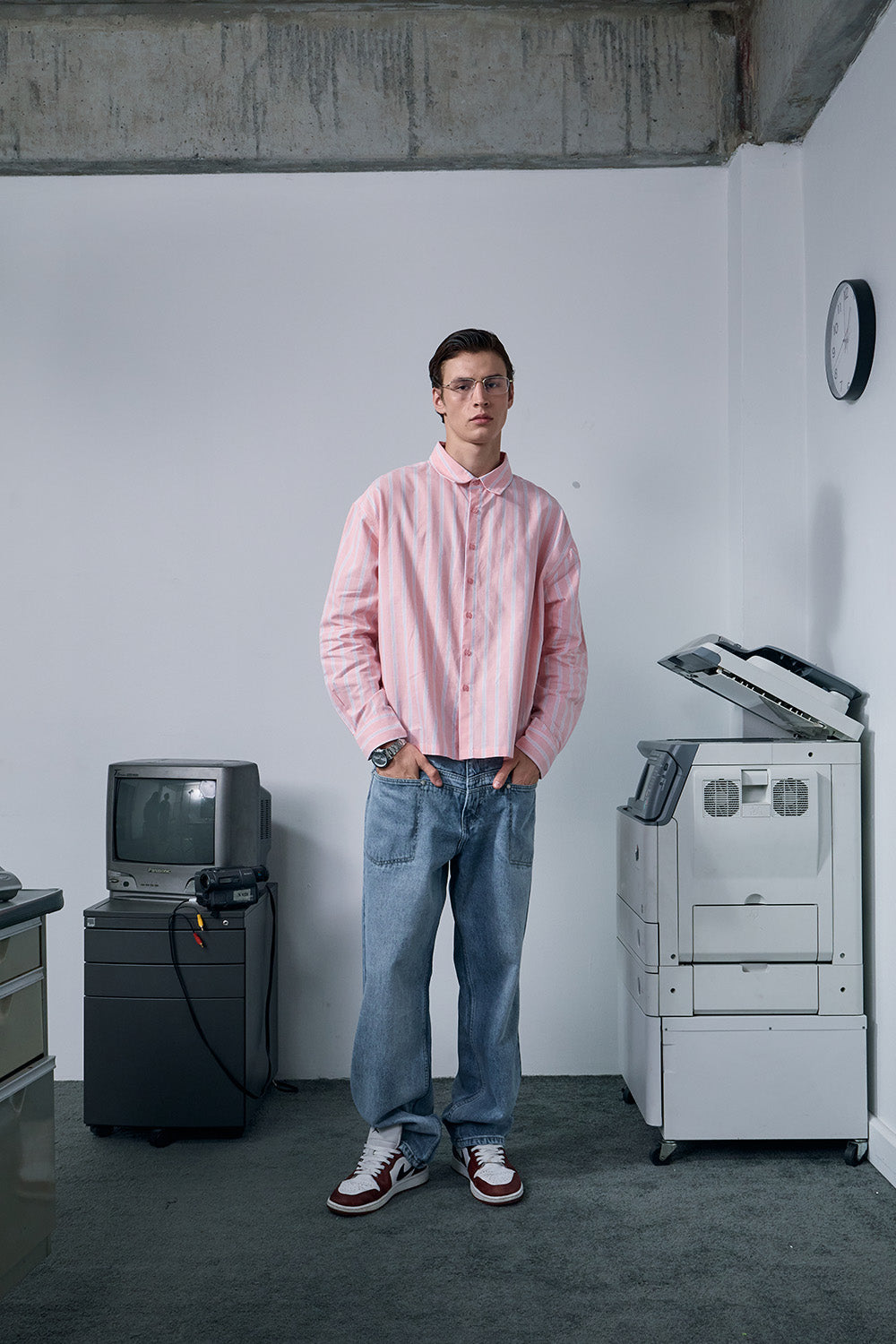 Pink Vintage Stripe Full Sleeve Shirt - BonkersCorner
