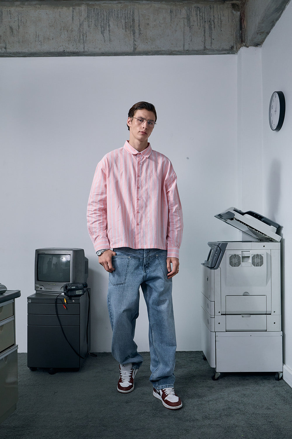 Pink Vintage Stripe Full Sleeve Shirt - BonkersCorner
