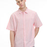 Pink Vintage Stripe Short Sleeve Shirt - BonkersCorner