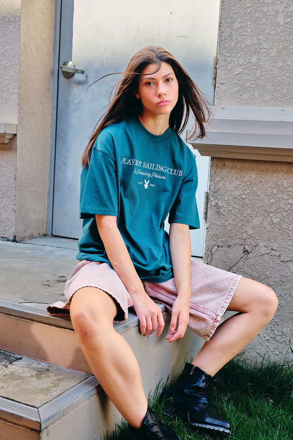 Playboy In Pursuit Oversized T-shirt - BonkersCorner