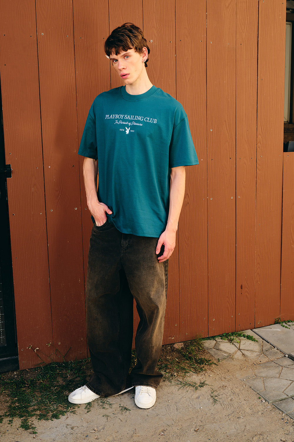 Playboy In Pursuit Oversized T-shirt - BonkersCorner