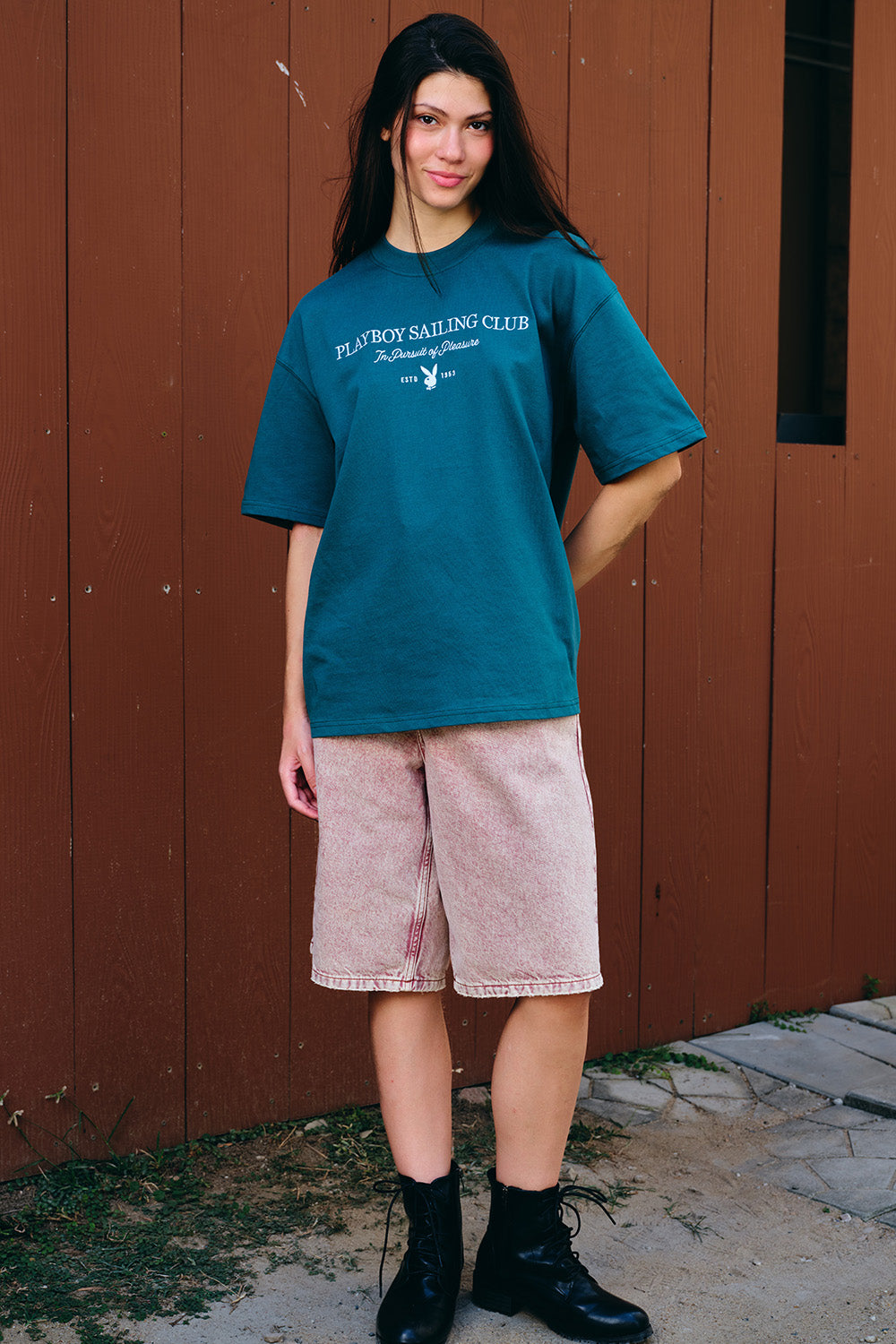 Playboy In Pursuit Oversized T-shirt - BonkersCorner