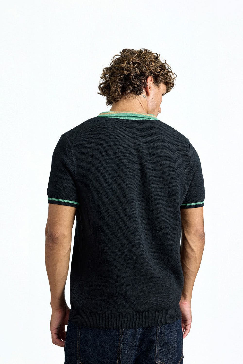 Premium Black Court Polo - BonkersCorner