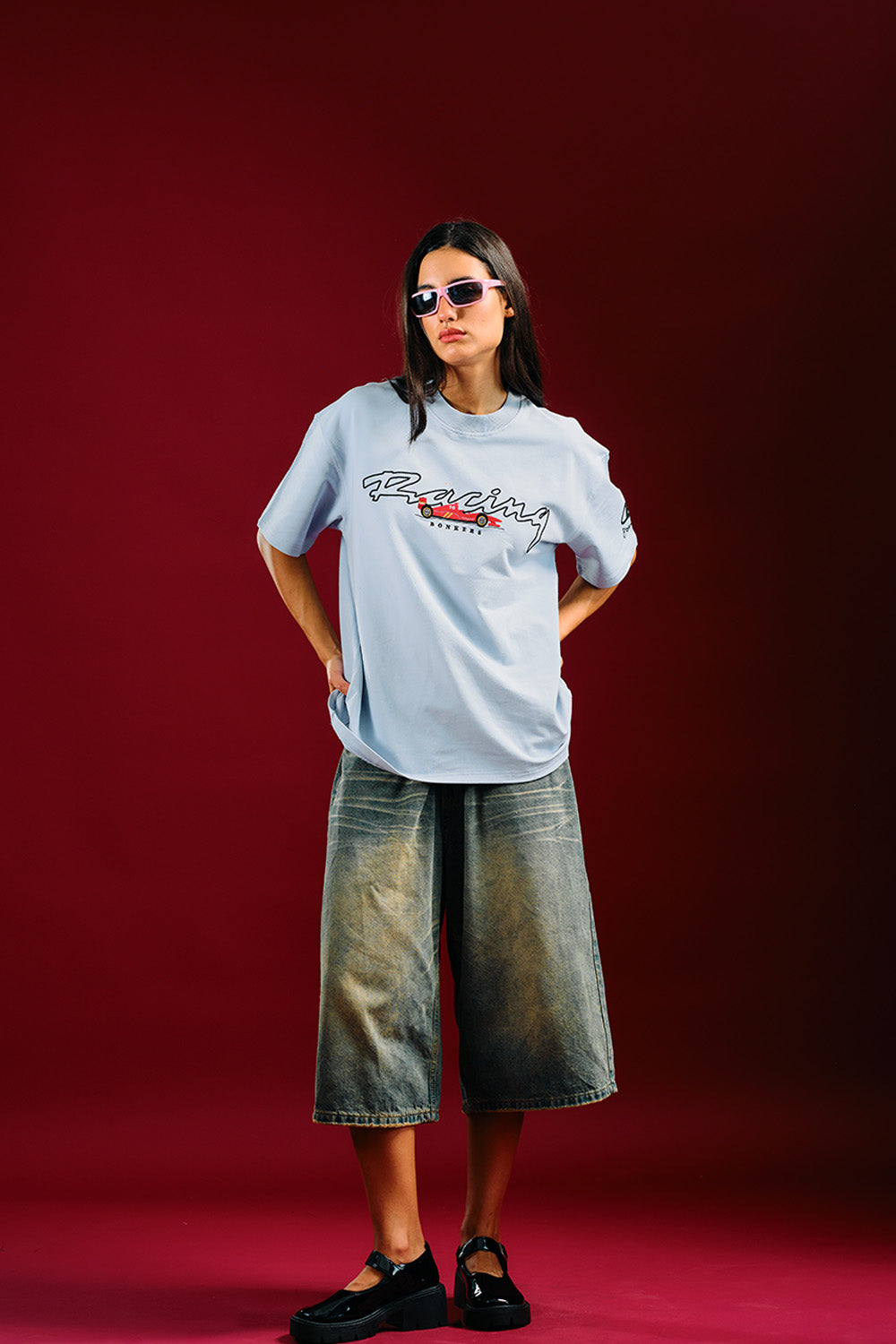 Race Pit Stop Oversized T-shirt - BonkersCorner