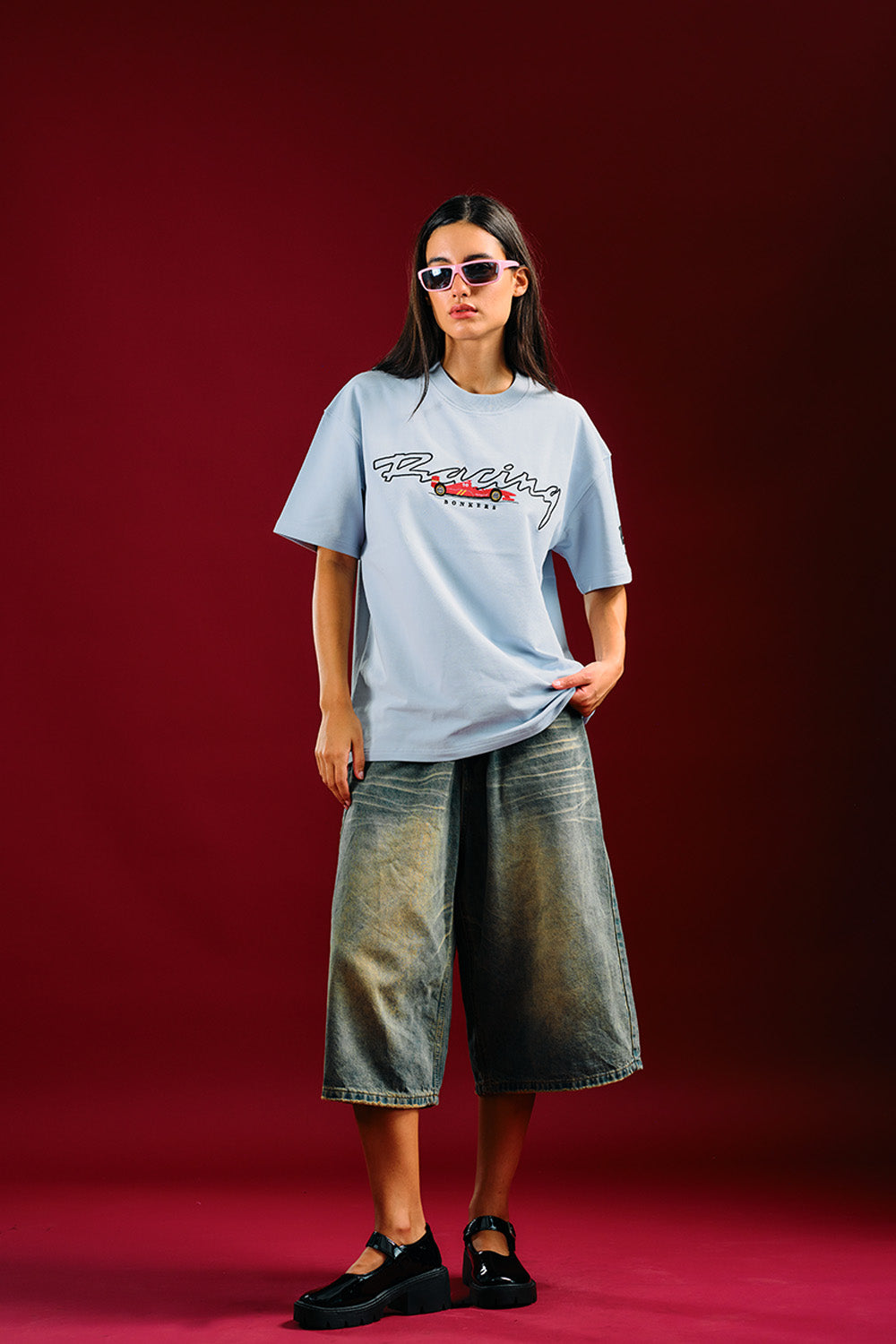 Race Pit Stop Oversized T-shirt - BonkersCorner