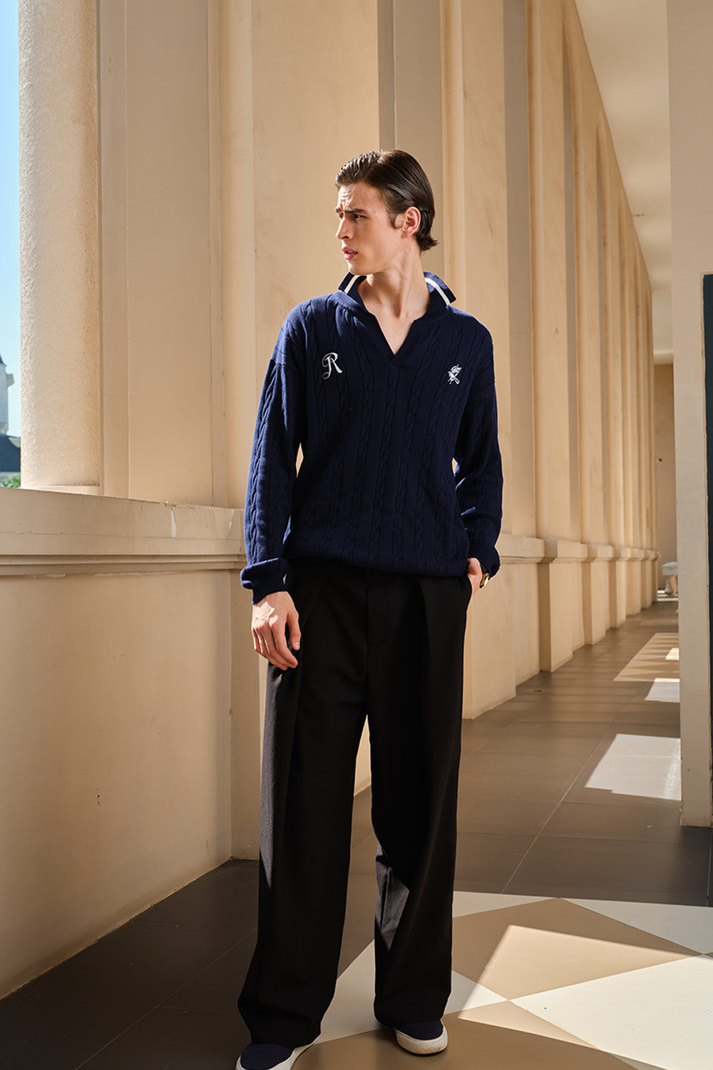 Ravenclaw Cable Knit Polo