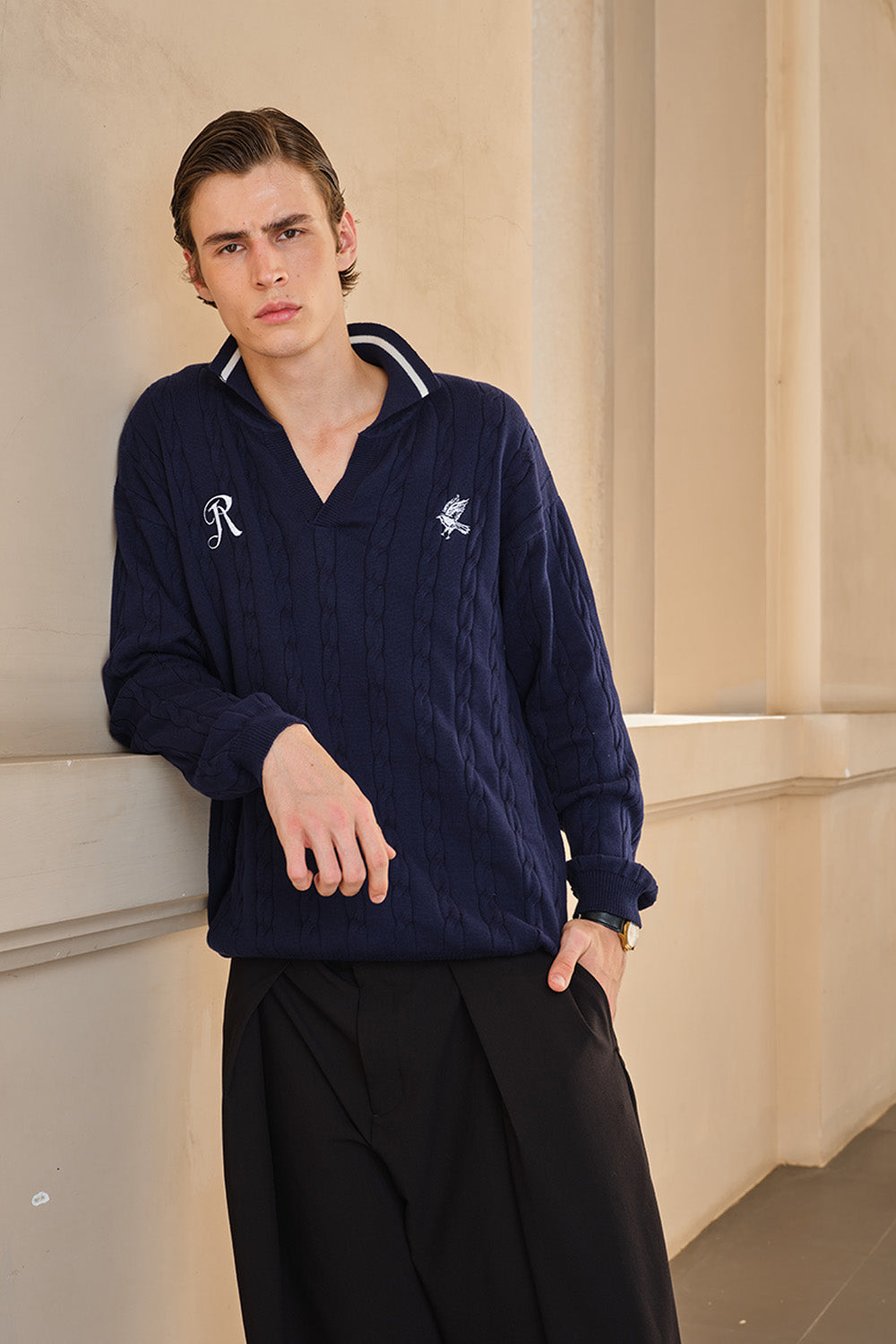 Ravenclaw Cable Knit Polo