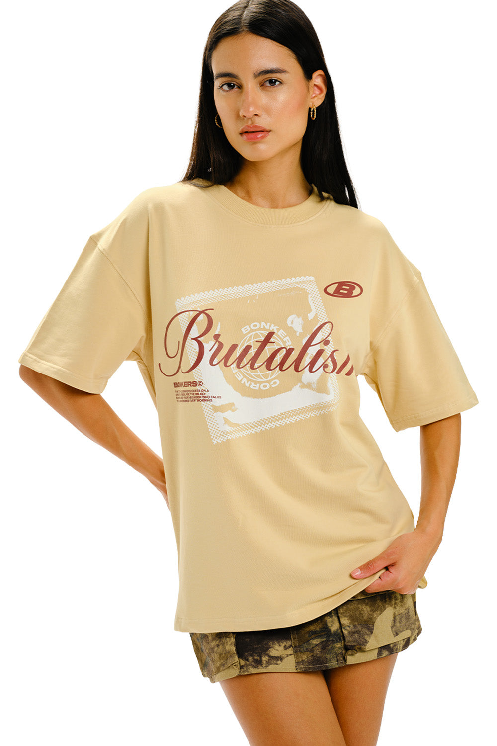 Raw Brutalism Oversized T-shirt - BonkersCorner