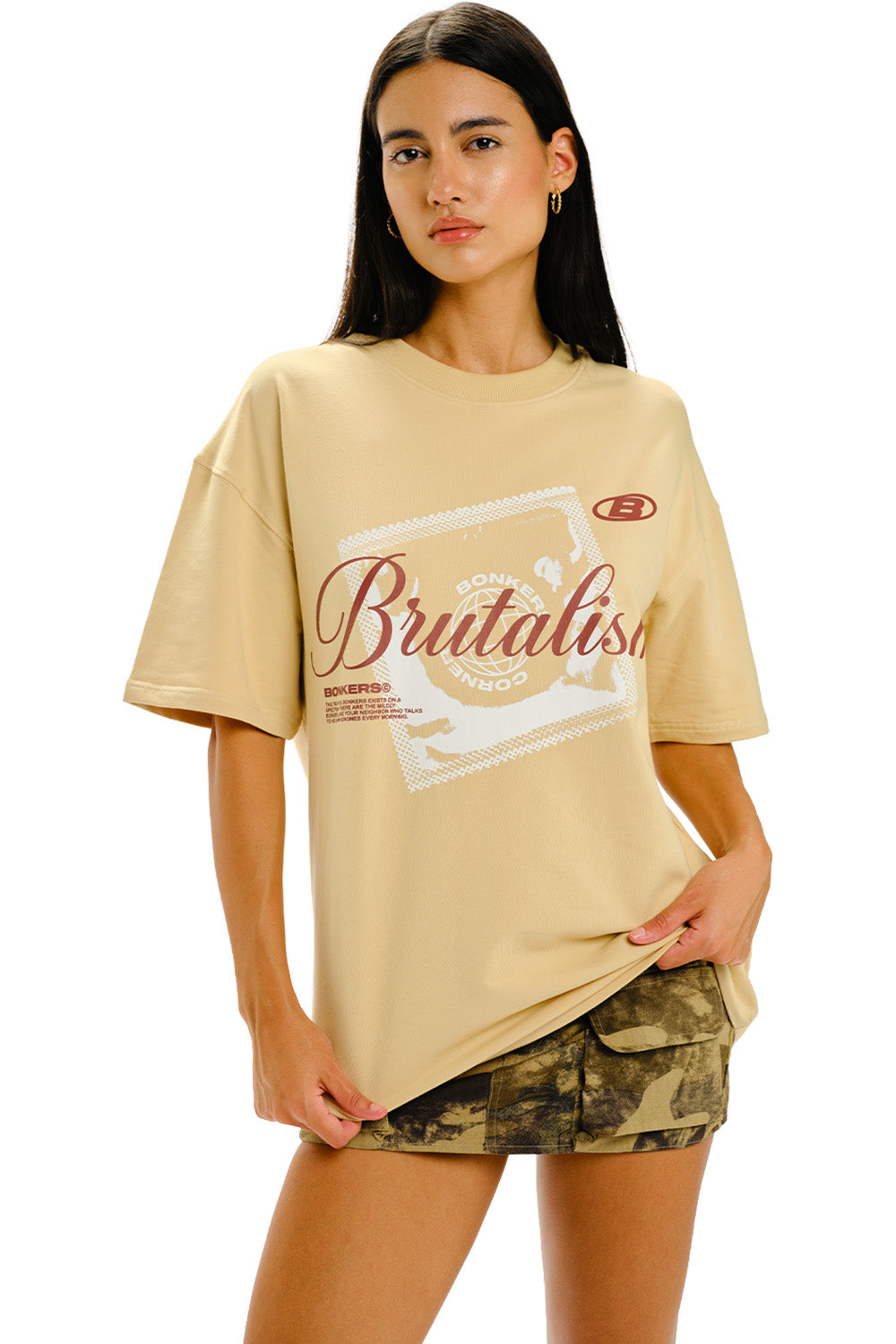 Raw Brutalism Oversized T-shirt - BonkersCorner